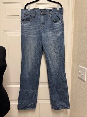 Rock & Republic Blue Denim Jeans with Gold Stitching Detail 0132